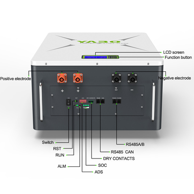10kwh 51.2 V 200ah Lifepo4 লিথিয়াম ব্যাটারি প্যাক 48v পাওয়ারওয়াল ডিআই
