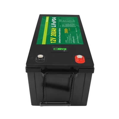 সৌর ইউপিএসের জন্য lifepo4 12v 200ah লিথিয়াম আয়রন ফসফেট ব্যাটারি প্যাক