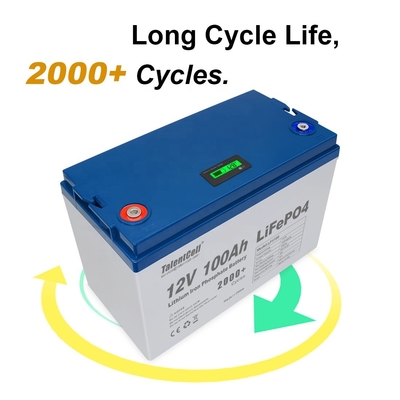 Lifepo4 গল্ফ ব্যাটারি সোলার RV রিচার্জেবল 100ah 12v লিথিয়াম lifepo4 ব্যাটারি