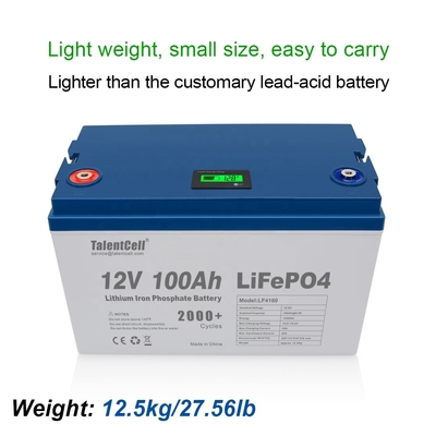 Lifepo4 গল্ফ ব্যাটারি সোলার RV রিচার্জেবল 100ah 12v লিথিয়াম lifepo4 ব্যাটারি