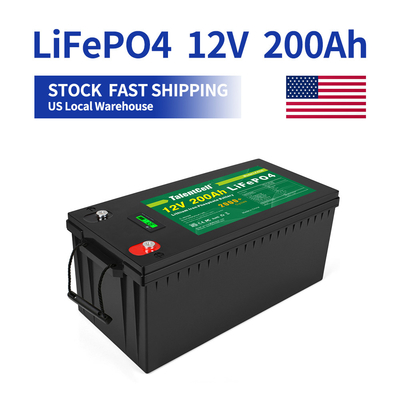 12V 200Ah ইয়ট সোলার লাইফপো4 ব্যাটারি মেরিন আরভি গল্ফ কার্ট UPS