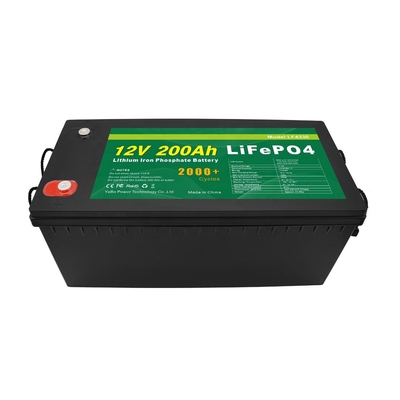 RV BMS 100ah 12v Lithium Lifepo4 ব্যাটারি ডিপ সাইকেল 2000 বার
