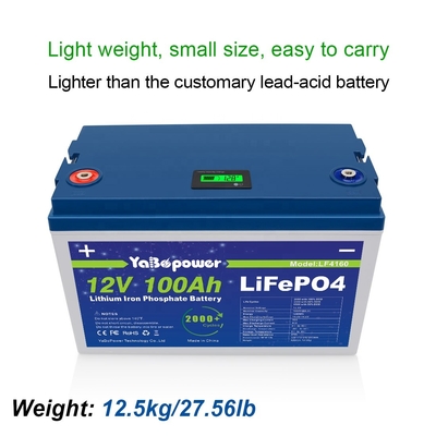 Lifepo4 12v 100ah লিথিয়াম আয়রন ফসফেট ব্যাটারি প্যাক ইলেকট্রিক বাইক গলফ কার্ট বোট
