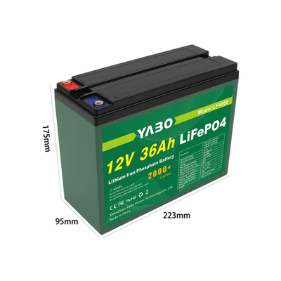 32700 12v 36ah ডিপ সাইকেল লাইফপো4 ব্যাটারি রিচার্জেবল