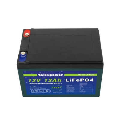 ইয়াবো ব্যাটারি 12V Lifepo4 ব্যাটারি 12v 12ah প্যাক
