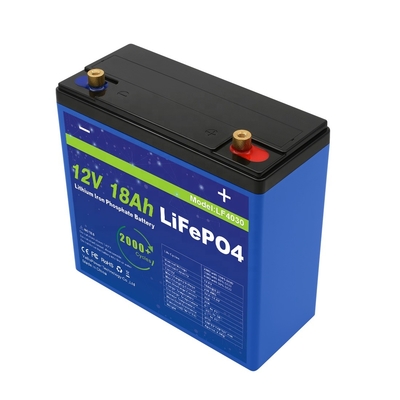 যথেষ্ট সরবরাহ কারখানা কাস্টমাইজড 12v 18Ah ডিসচার্জ কারেন্ট 9A Lifepo4 ব্যাটারি বিশিষ্ট ক্ষমতা সহ