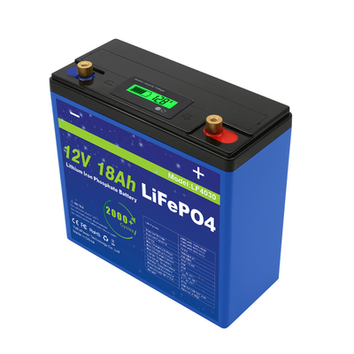 লাইটওয়েট 12V 18Ah Lifepo4 ব্যাটারি বড় ক্ষমতার দীর্ঘ সাইকেল লাইফ 3 বছরের ওয়ারেন্টি
