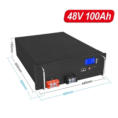 লিথিয়াম 48v 100ah Lifepo4 হোম ব্যাটারি প্রিজম্যাটিক RS485