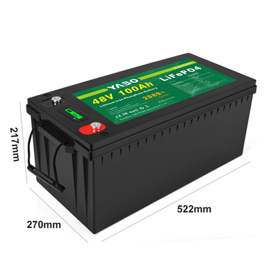 51.2v 100ah 48v Lifepo4 ব্যাটারি ব্যাঙ্ক সোলার উচ্চ ক্ষমতা জলরোধী