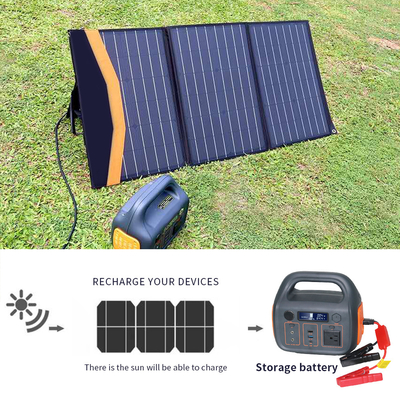 হোম 110v 220v ক্যাম্পিং সোলার জেনারেটর 300W আউটডোর পোর্টেবল পাওয়ার স্টেশন গাড়ি শুরুর সাথে