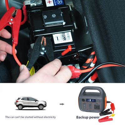 হোম 110v 220v ক্যাম্পিং সোলার জেনারেটর 300W আউটডোর পোর্টেবল পাওয়ার স্টেশন গাড়ি শুরুর সাথে