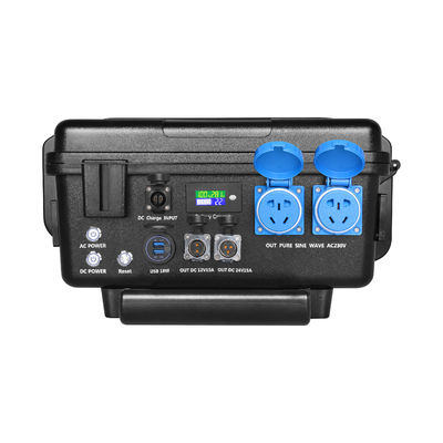 Lifepo4 ব্যাটারি 110v 220v 2500w সহ লিথিয়াম পোর্টেবল পাওয়ার স্টেশন চার্জ করা হচ্ছে