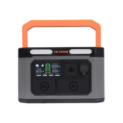 টেসলা রিচার্জেবল টেলগেটিং 110V 220V 2000W এর জন্য ইন্ডোর লিথিয়াম পোর্টেবল পাওয়ার স্টেশন