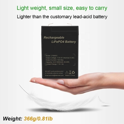মেরিন ডিপ সাইকেল Lifepo4 ব্যাটারি 6V 5Ah 2.5Ah 4Ah 4.5Ah 6Ah সোলার প্যানেল
