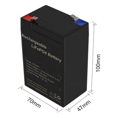 6.4V 4.5Ah 6v 5Ah ডিপ সাইকেল LiFePO4 ব্যাটারি রিচার্জেবল লাইটিং