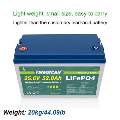 24v 50ah এর জন্য লিথিয়াম আয়ন ফেরাস ফসফেট লাইফপো4 ব্যাটারি