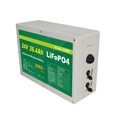 সৌর প্যানেল UPS লিথিয়াম আয়নের জন্য 26.4Ah 25.6v Lifepo4 ব্যাটারি প্যাক ডিপ সাইকেল