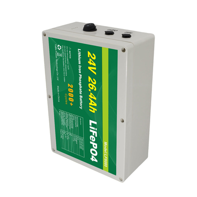 সৌর প্যানেল UPS লিথিয়াম আয়নের জন্য 26.4Ah 25.6v Lifepo4 ব্যাটারি প্যাক ডিপ সাইকেল