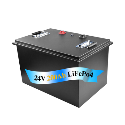 জলরোধী 24V Lifepo4 ব্যাটারি লিথিয়াম আয়রন ফসফেট 200Ah শীট মেটাল পাওয়ার টুল
