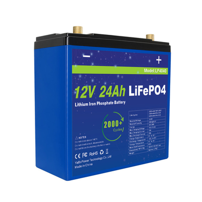 কমপ্যাক্ট 12V 24Ah লিথিয়াম আয়রন ফসফেট ব্যাটারি প্যাক 32700 6Ah সেল 4S4P কনফিগারেশন