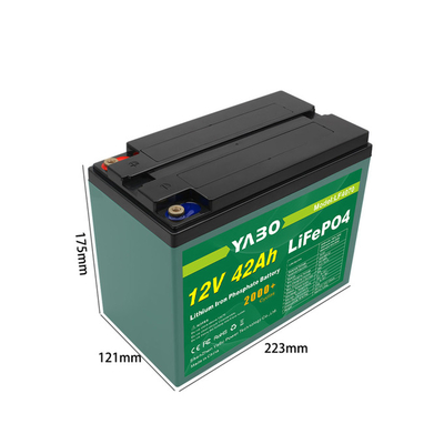 প্লাস্টিক কেসিং 12V 42Ah Lifepo4 ব্যাটারি প্যাক সহ 32700 6Ah সেল 4S4P কনফিগারেশন
