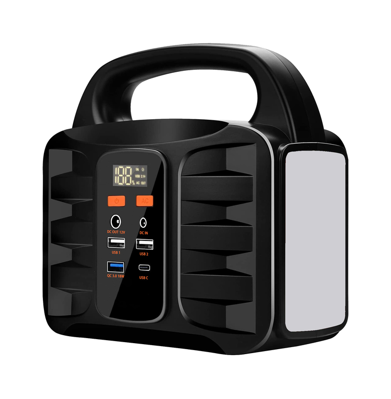 সৌর চালিত পোর্টেবল পাওয়ার স্টেশন 220v Ac আউটলেট 150W 50000mAh জেনারেটর সরবরাহ